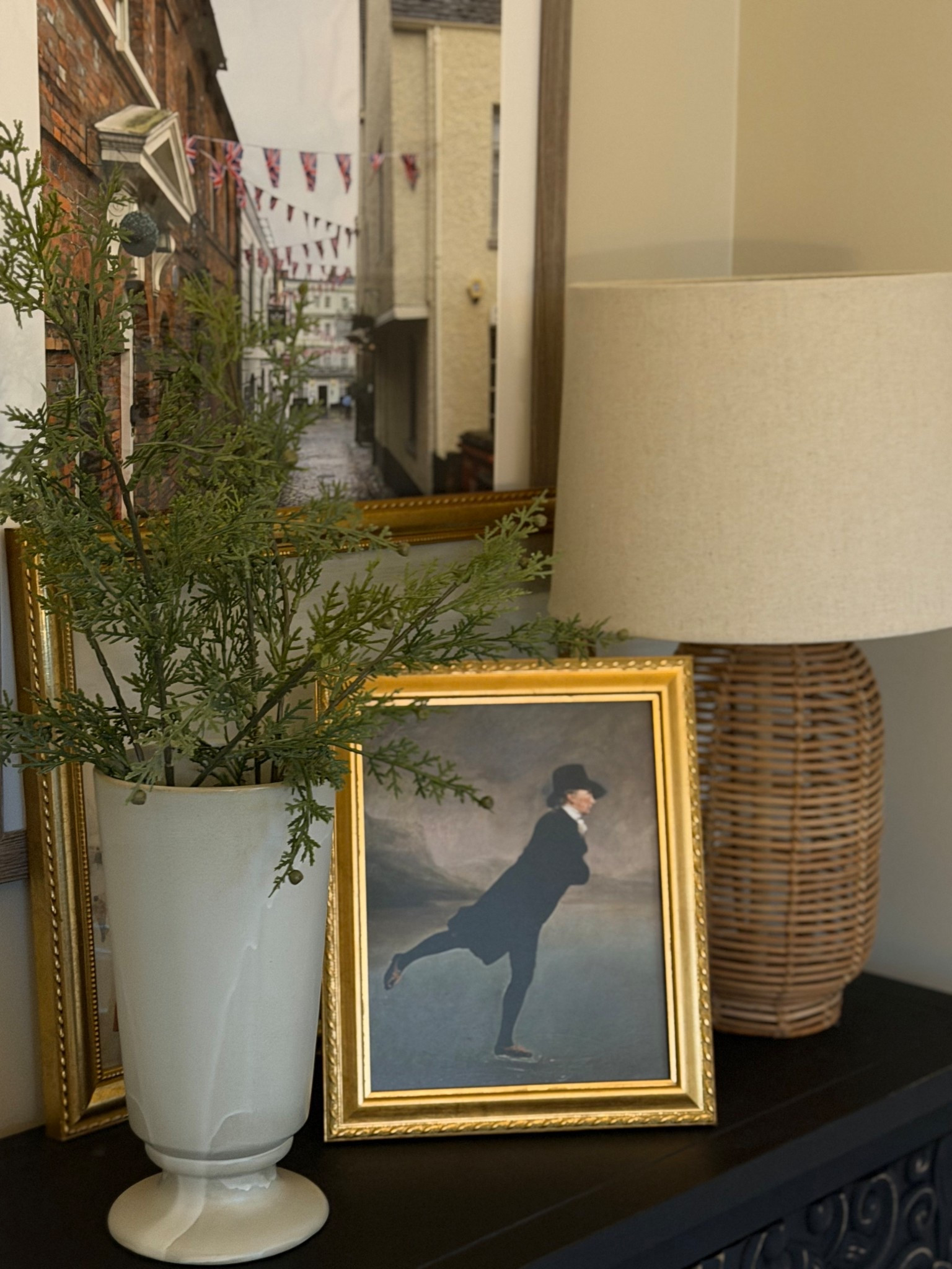 Cozy home decor, console tabletop styling, artwork 

#LTKFindsUnder100 #LTKSaleAlert #LTKHome