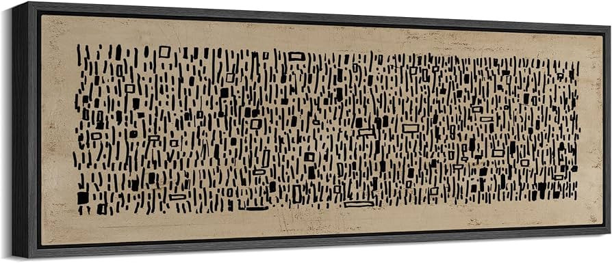 SIGNFORD Large Framed Canvas Abstract Black Pattern Illustrations Modern Art Calm for Living Room... | Amazon (US)