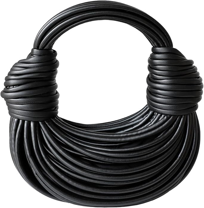 Hand-Woven Bread Women's Clutch Top Handle Satchel Shoulder Crossbody Creative Noodles Purses Und... | Amazon (US)