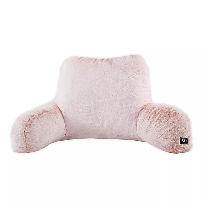 UGG® Dawson Tipped Faux Fur Backrest Pillow in LA Sunset | Bed Bath & Beyond