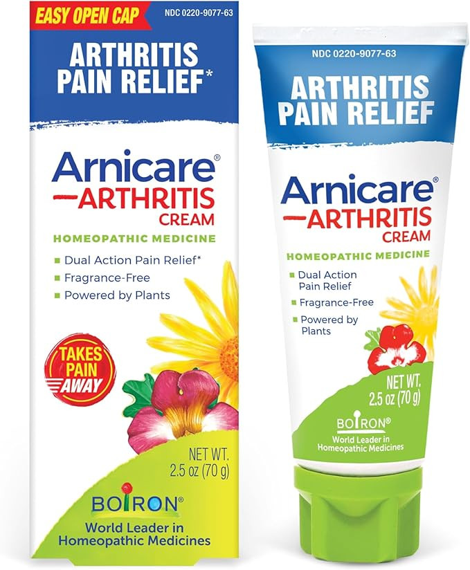 Boiron Arnicare Arthritis Cream for Pain Relief of Knees, Hands, Wrists, Elbows, Joints & Muscles... | Amazon (US)