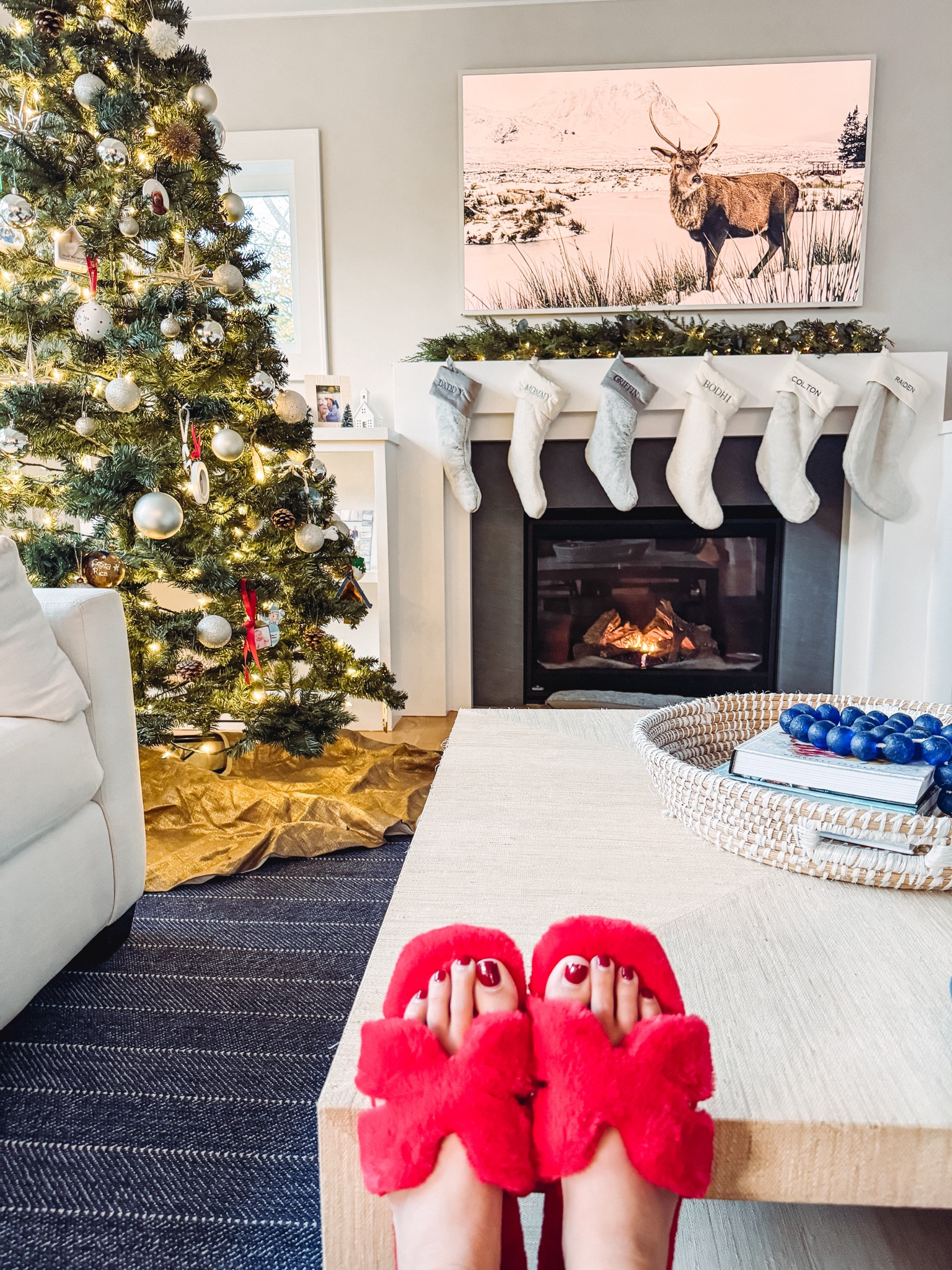 It’s beginning to look a lot like Christmas 🎄 

#stockings #christmastree #slippers 

#LTKHome #LTKFindsUnder50 #LTKHoliday