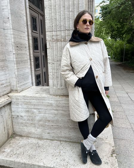 Quilted white coat for the most comfortable weekend look

#LTKeurope #LTKstyletip #LTKbump