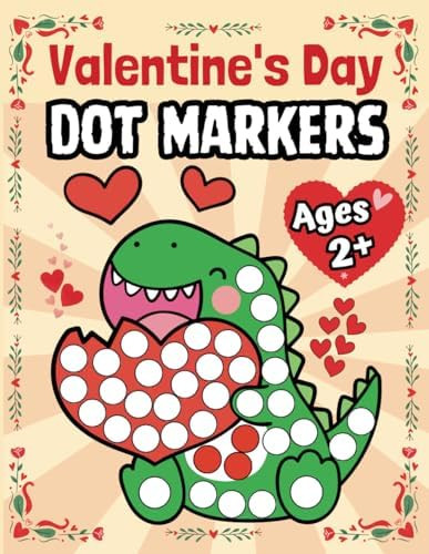 Valentine's Day Dot Markers Activity Book for Ages 2+: Easy Guided BIG DOTS | Dot Coloring Book F... | Amazon (US)