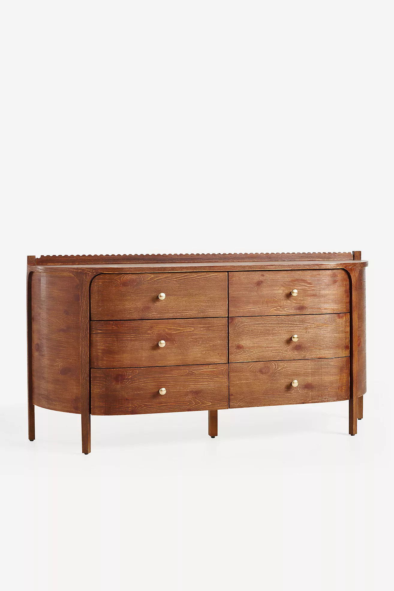 Aria Six-Drawer Wood Dresser | Anthropologie (US)