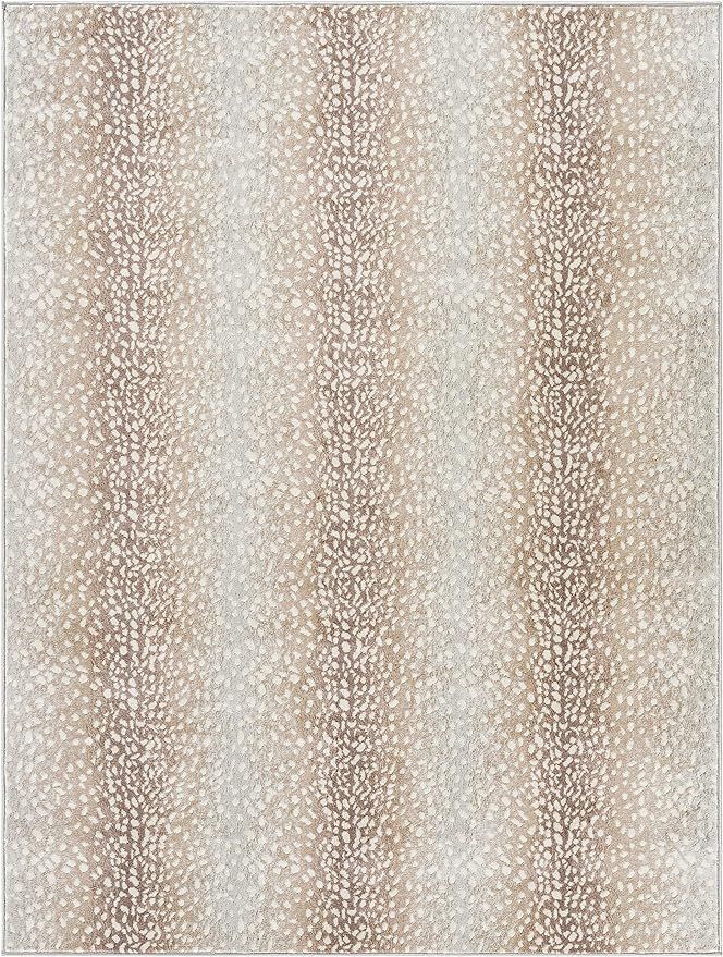 Artistic Weavers Pablo Antelope Print Area Rug,7'10" x 10',Camel/Light Gray | Amazon (US)