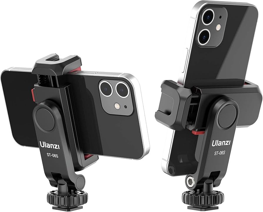 ULANZI Phone Tripod Mount ST-06S, New Universal Smartphone Mount Adapter with 2 Cold Shoe, 360° ... | Amazon (US)