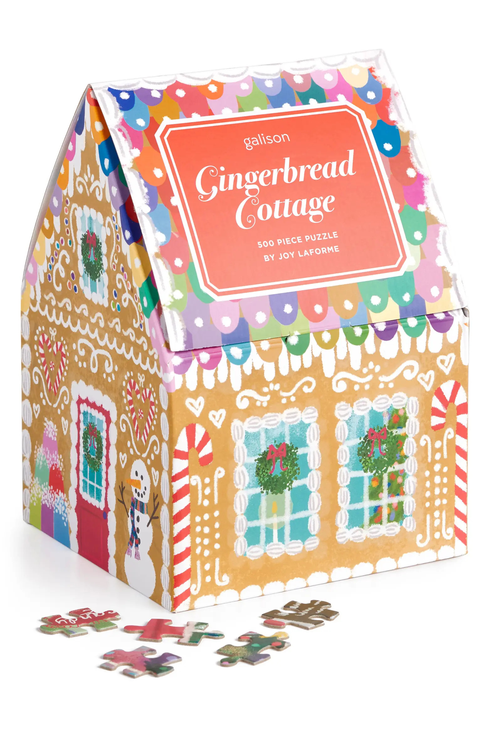 Chronicle Books x Joy Laforme Gingerbread Cottage 500-Piece Puzzle in a House | Nordstrom | Nordstrom