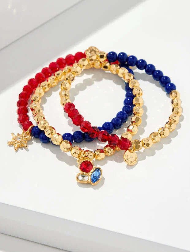 Americana Stretch Bracelet Set | Talbots