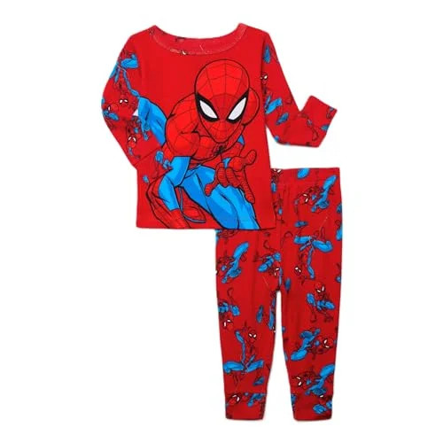 Spider Man Character Cosplay Sleepwear Set, 2-Piece, Red, 3T | Walmart (US)