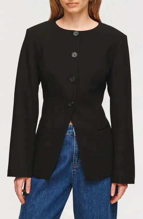 ALIGNE Daphne Collarless Jacket in Black at Nordstrom, Size 0 | Nordstrom