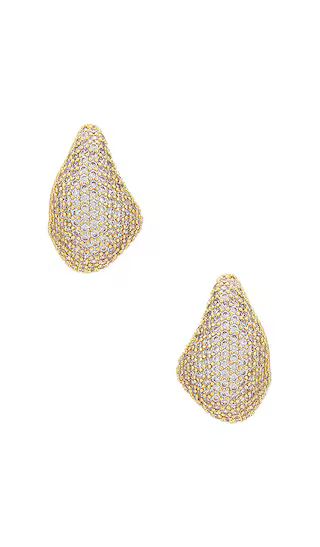 Odyssey Pave Earrings in Gold | Revolve Clothing (Global)