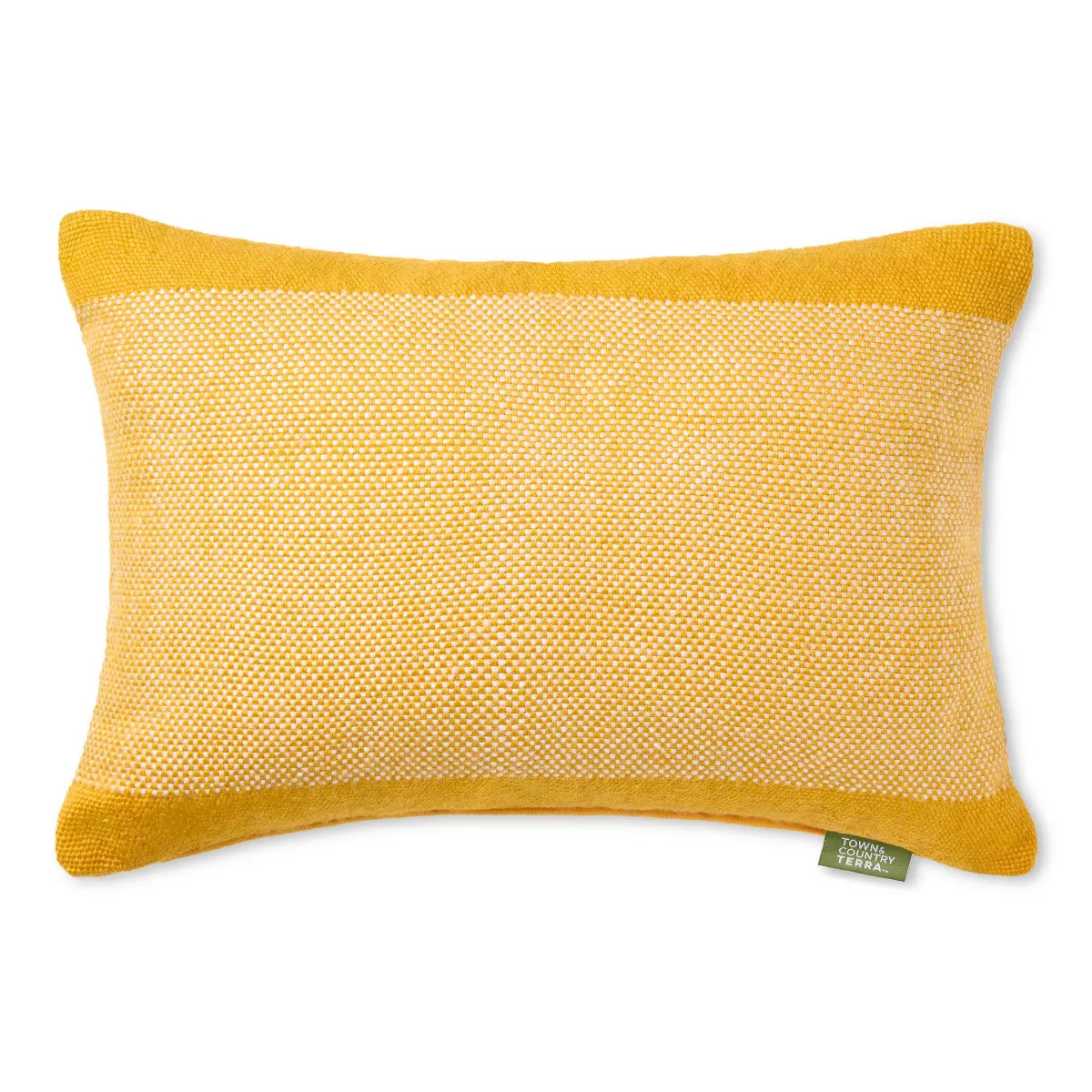 TOWN & COUNTRY TERRA Alara Solid Border Handcrafted Indoor Outdoor Decorative Pillow | Target