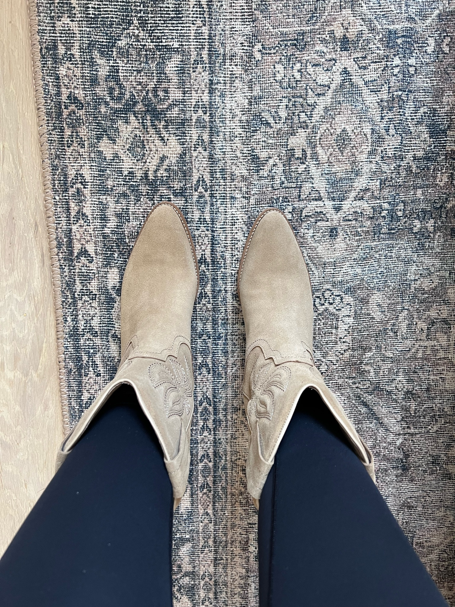 Suede cowboy boots and Loloi Rug

#LTKhome #LTKfamily
