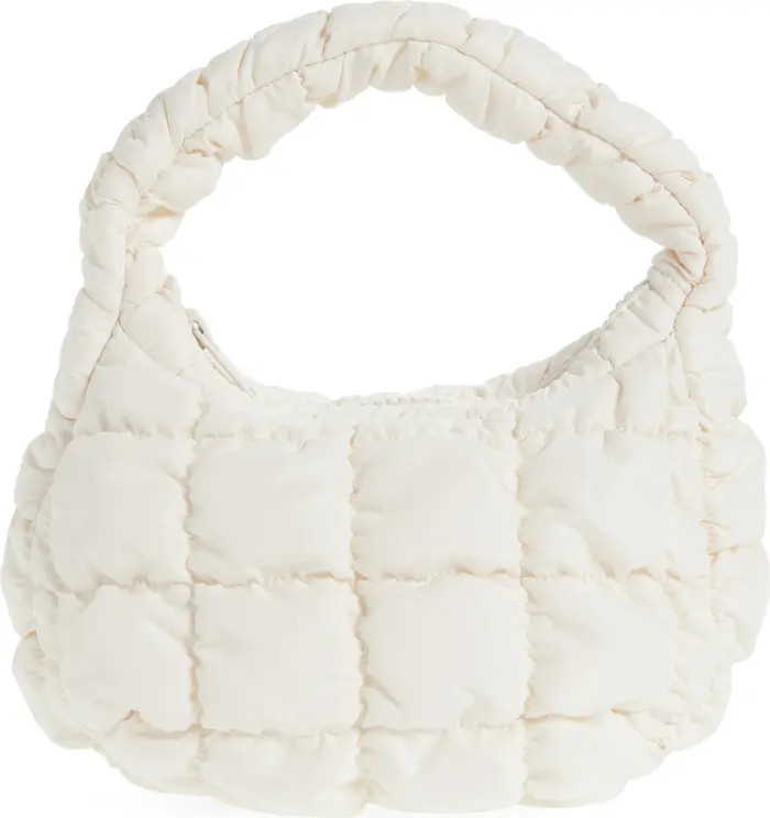 COS Micro Quilted Cotton Blend Top Handle Bag | Nordstrom | Nordstrom