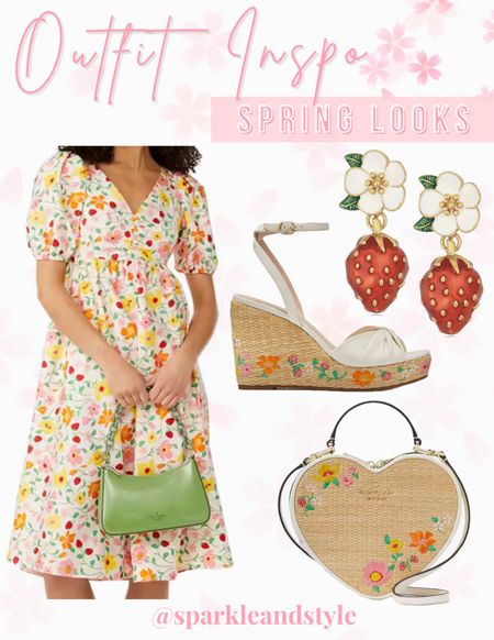 Outfit Inspo: Spring Looks 🍓🌼

How adorable is the strawberry garden print on this dress? These white rattan espadrille wedges and heart rattan purse have the same print on them and it makes for the cutest matching outfit! These adorable strawberry and flower earrings perfectly compliment and complete the outfit! 

spring outfits, spring styles, spring fashion, summer outfits, summer styles, summer fashion, spring dresses, spring shoes, spring bags, summer dresses, summer shoes, summer bags

#LTKFindsUnder100 #LTKShoeCrush #LTKItBag