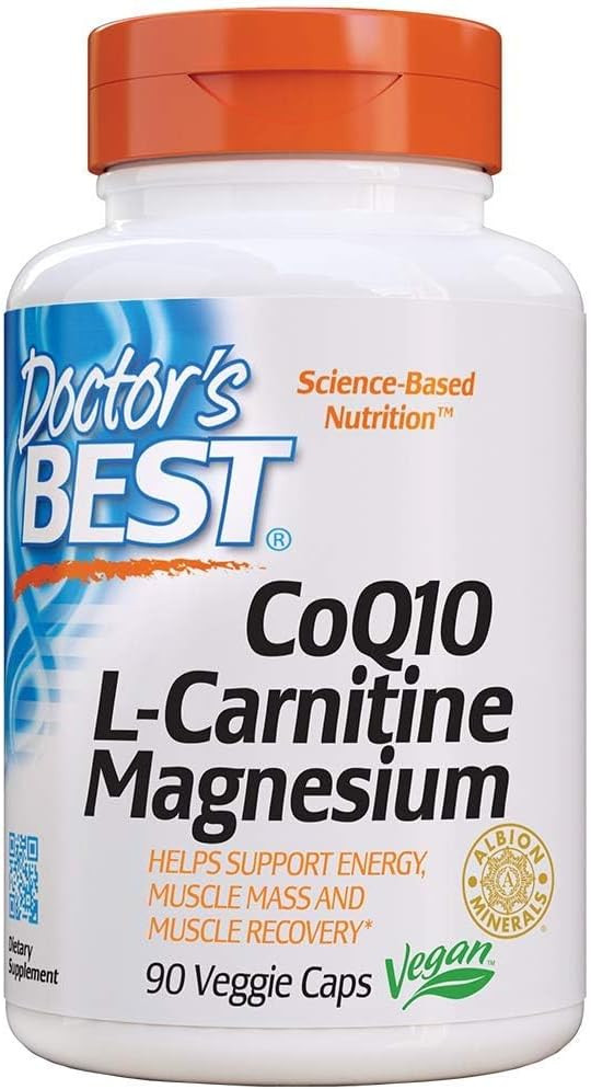 Doctor's Best Coq10/l-Carnitine/Magnesium Unique Blend, Supports Energy, Muscle Mass & Muscle Rec... | Amazon (US)