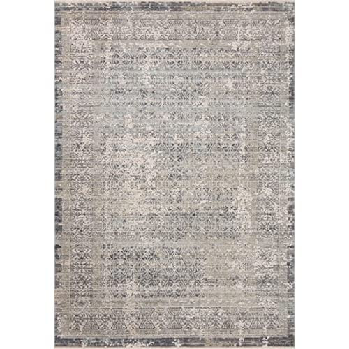 Loloi Amber Lewis x Loloi Alie Collection ALE-04 Sky/Stone 7'-10" x 10', 0.13" Thick Area Rug | Amazon (US)