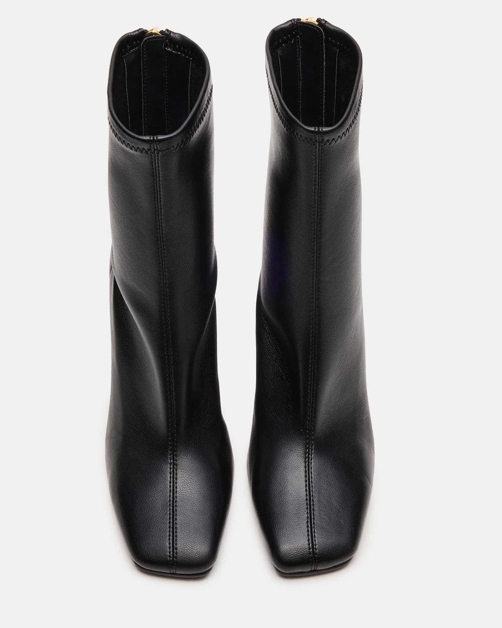 KHELAN Black Square-Toe Heeled Women's Ankle Boot | Steve Madden (US)