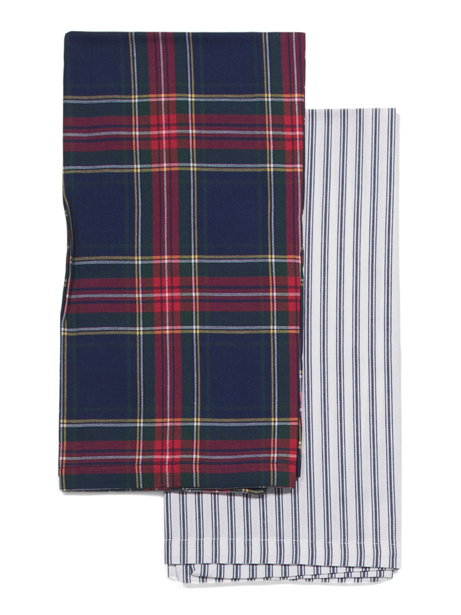 Set Of 2 Windsor French Ticking Kitchen Towels | TJ Maxx