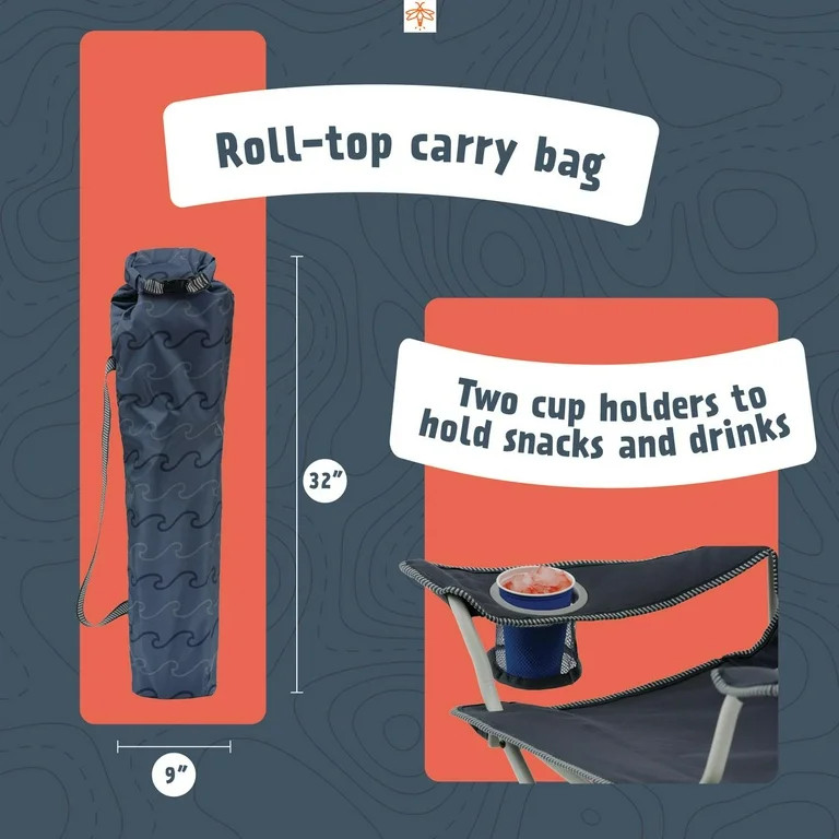 Firefly! Outdoor Gear Finn the Shark Kid's Camping Chair - Navy/Orange/Gray Color | Walmart (US)