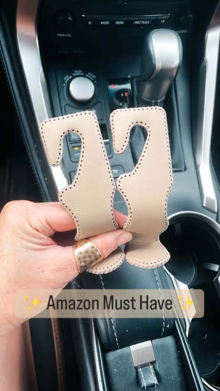 These amazon purse hooks make it so easy to access your purse or shopping bags and keep your car nice an organized! Come in a pack of 2 and different leather options to make your car seats! 

#LTKFind #LTKunder50 #LTKtravel