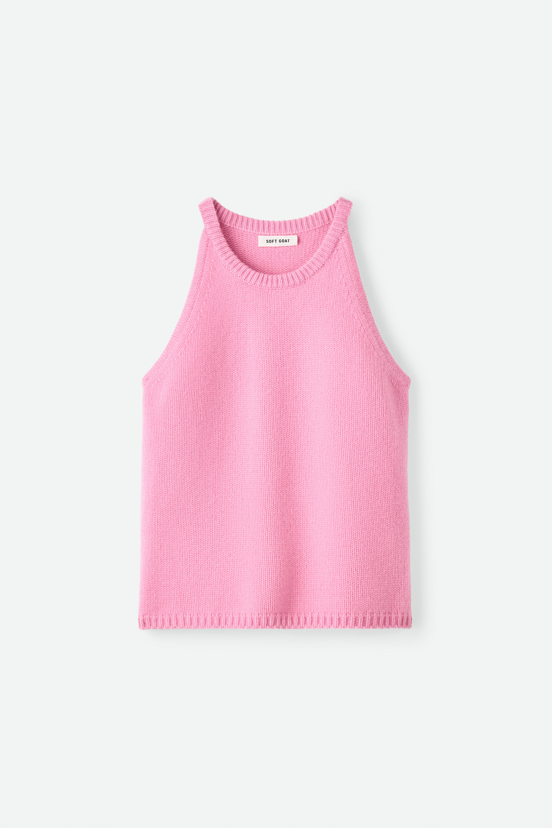 Cashmere singlet - Tops & Shirts - Pink | Soft Goat | Soft Goat