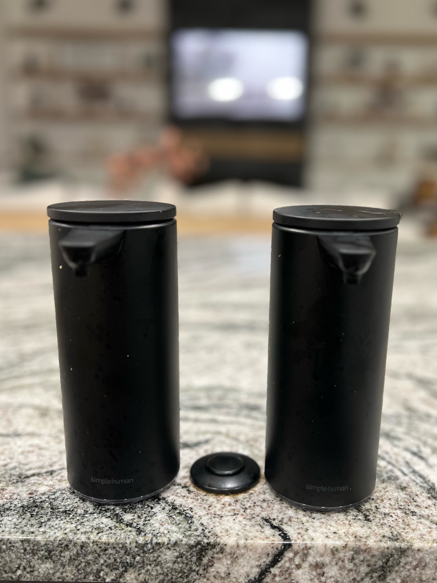 We recently purchased these sensor soap dispensers that have leveled up the counter at our sink. One has hand soap and the other has dish soap. You just put your hand under the dispenser and it puts out the exact amount of soap you need. GENIUS!!  Comes in brass and white finishes too.. white is currently on sale!

Soap dispenser 
Kitchen find 
Kitchen tool

#LTKFind #LTKhome