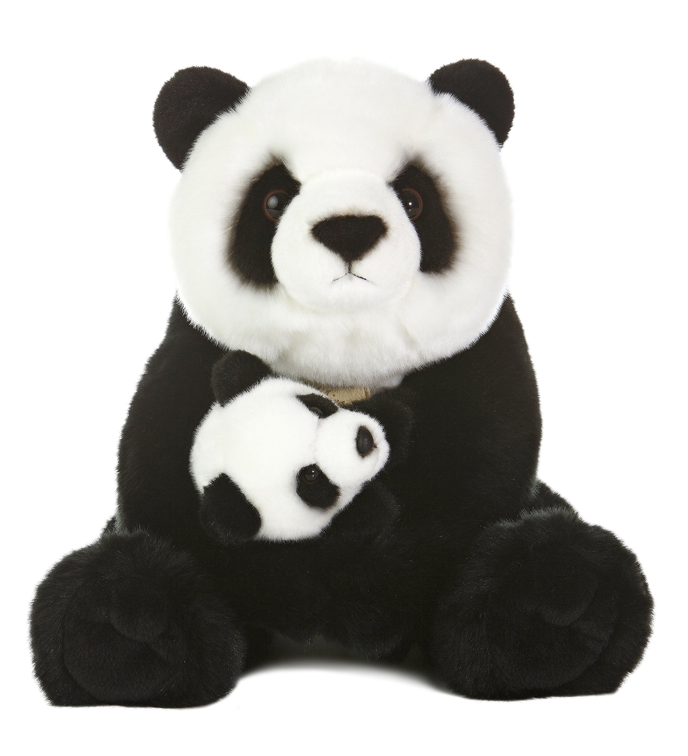 Aurora® Adorable Miyoni® Panda with Cub Stuffed Animal - Lifelike Detail - Cherished Companions... | Amazon (US)