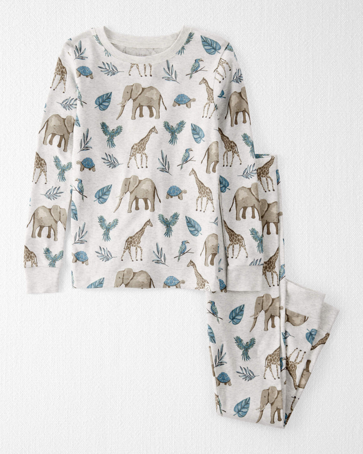 Kid 2-Piece Organic Cotton Safari-Print Pajamas | Carter's Inc