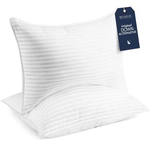 Amazon.com: Beckham Hotel Collection Bed Pillows Standard / Queen Size Set of 2 - Down Alternativ... | Amazon (US)
