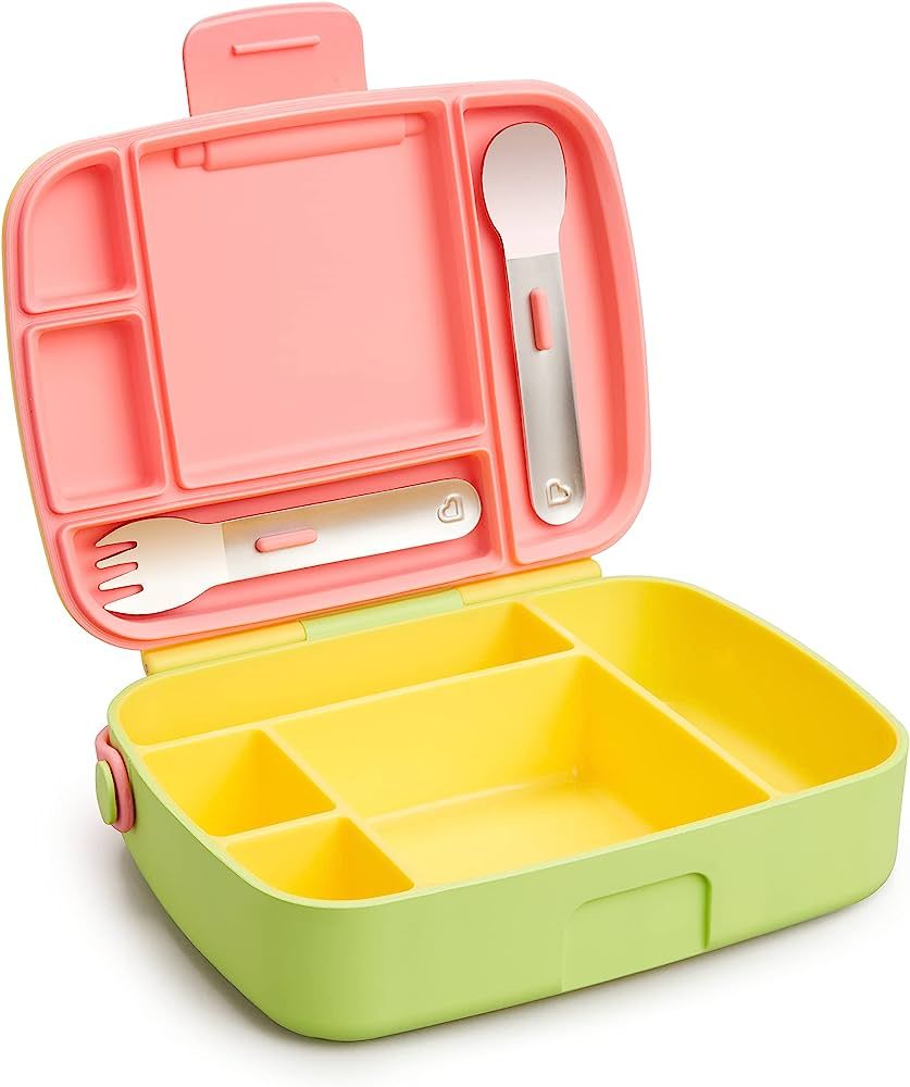Munchkin® Lunch™ Bento Box for Kids, Includes Utensils, Yellow | Amazon (US)