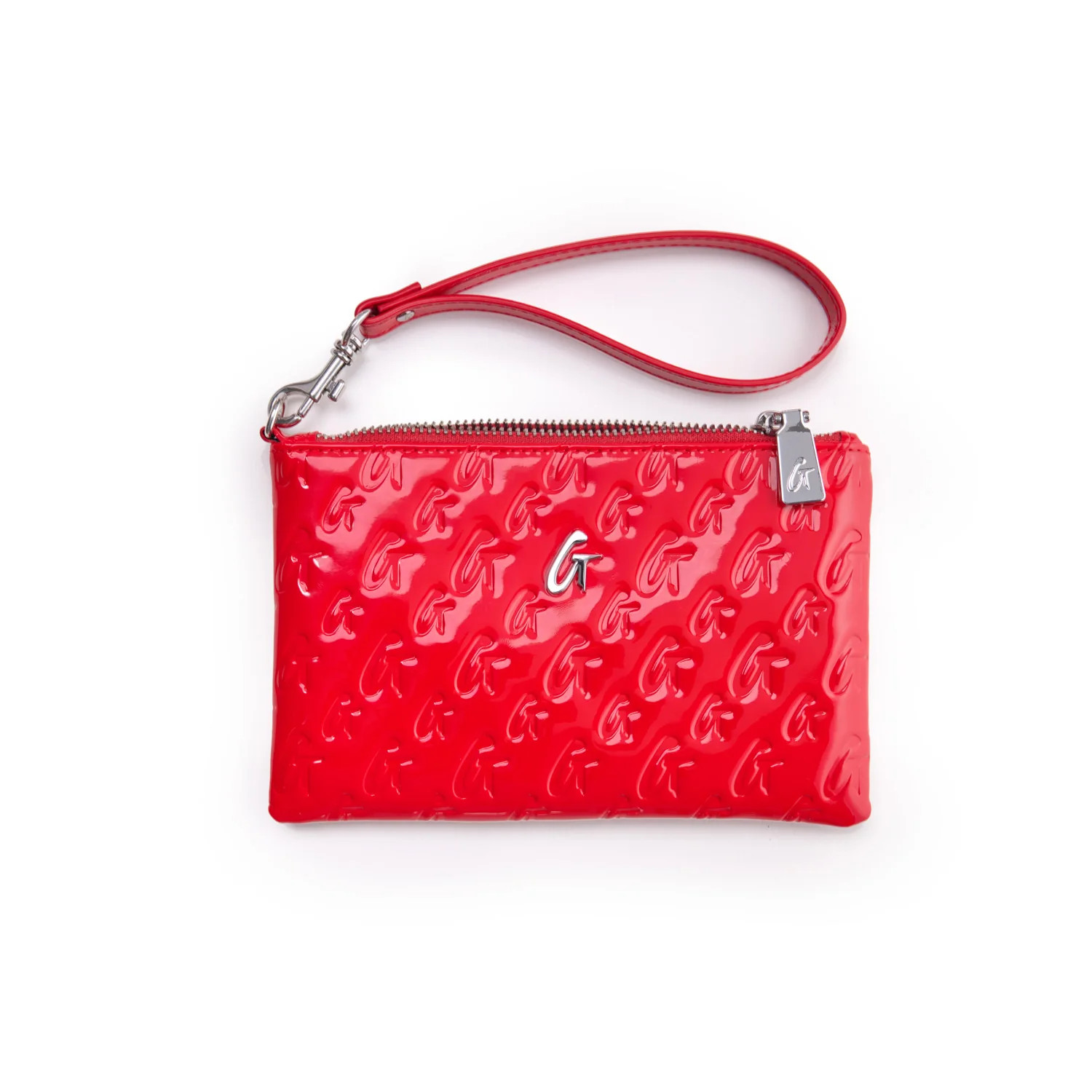MINI MONOGRAM SILVER WRISTLET - MIRROR RED | Glam-Aholic Lifestyle