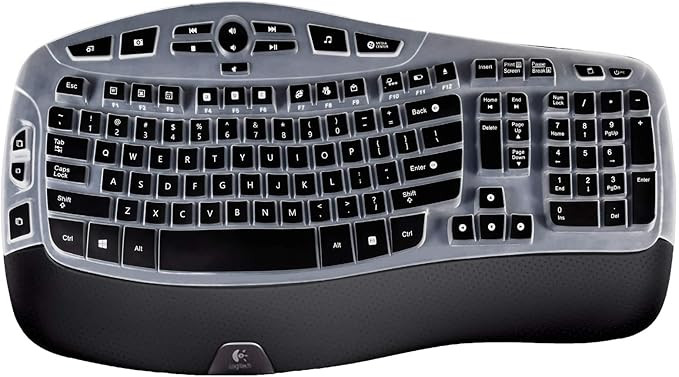 Lapogy Keyboard Cover Compatible with Logitech K350 MK550 MK570 Wireless Wave Keyboard Accessorie... | Amazon (US)