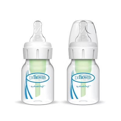 Dr. Brown's 2oz Anti-Colic Options+ Narrow Baby Bottle with Preemie Flow Nipple - 0m+ | Target