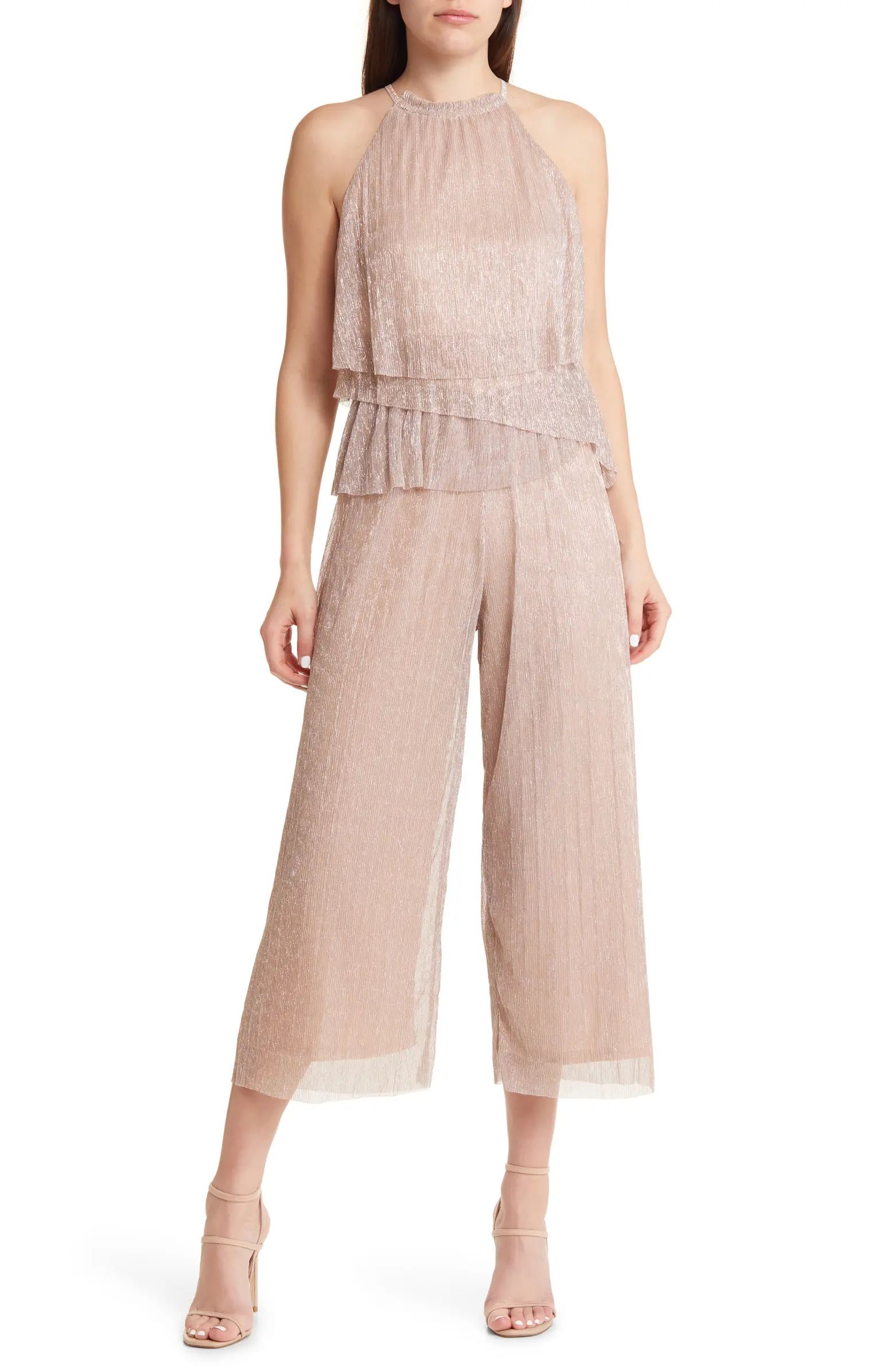 Frill Halter Jumpsuit | Nordstrom