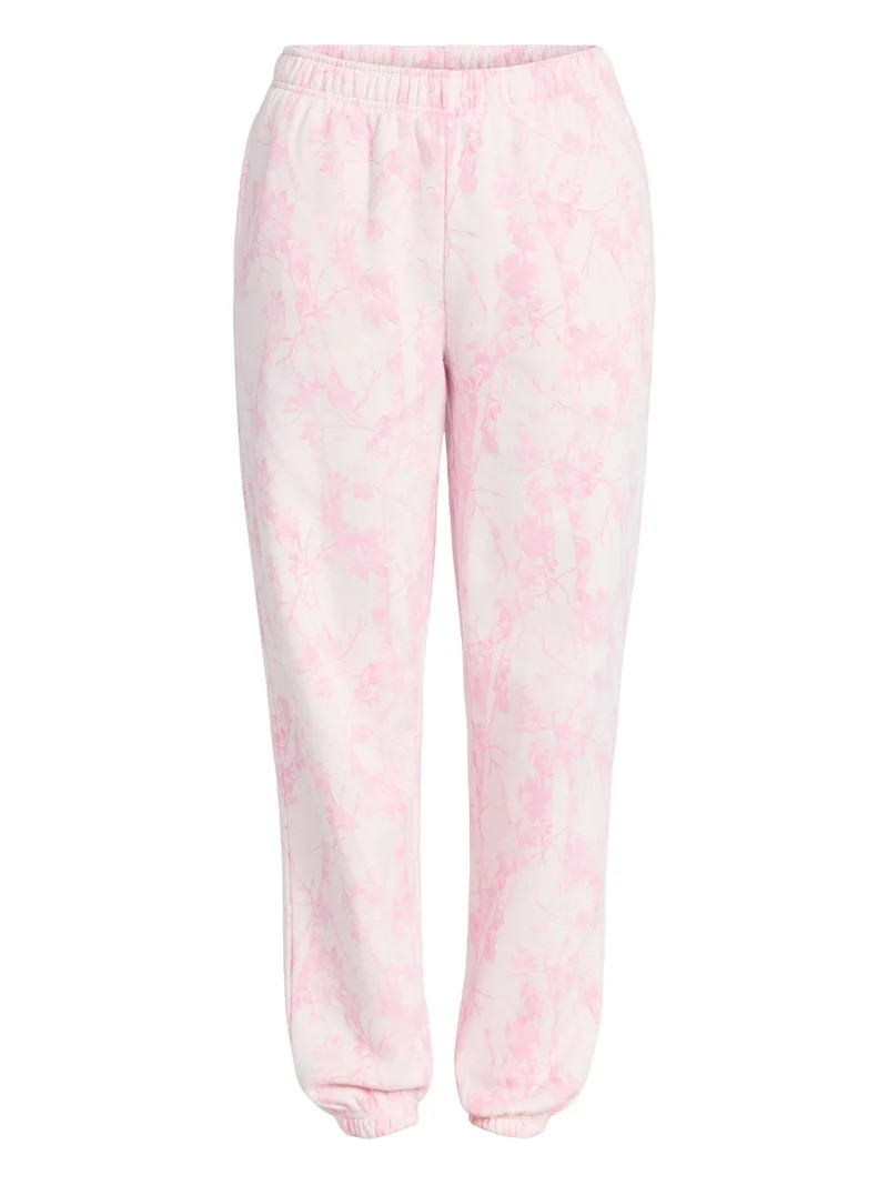 No Boundaries Printed Fleece Joggers, 29'' Inseam, Women's XXS-XXL | Walmart (US)