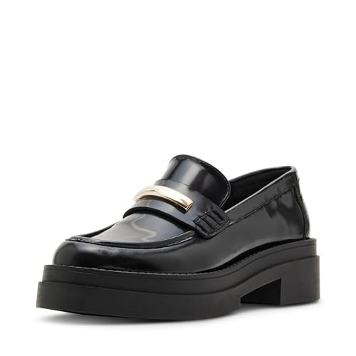 Steve Madden Women's Rodrigo Loafer, Black Box, 8.5 | Amazon (US)