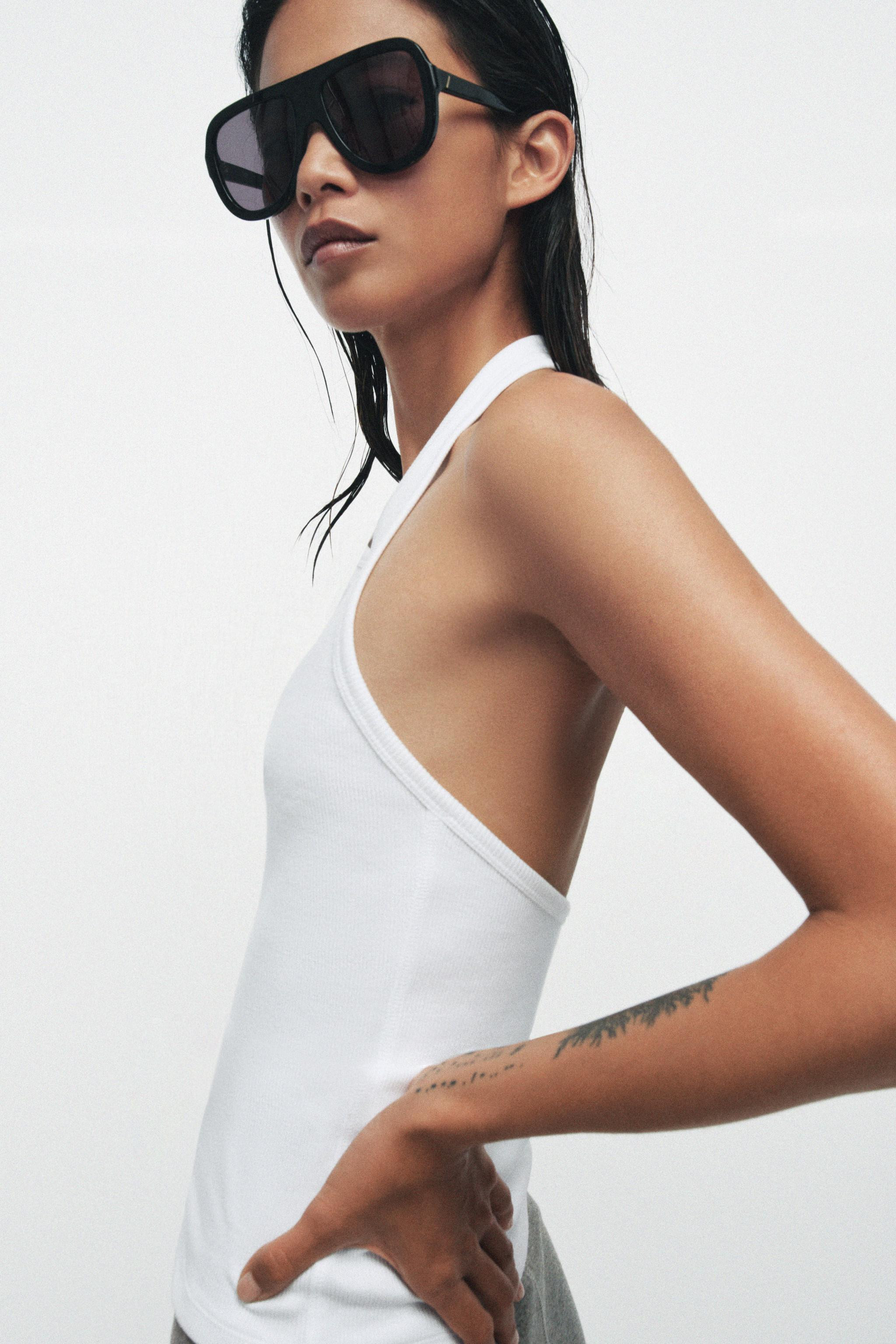 RIBBED HALTER TOP | Zara US