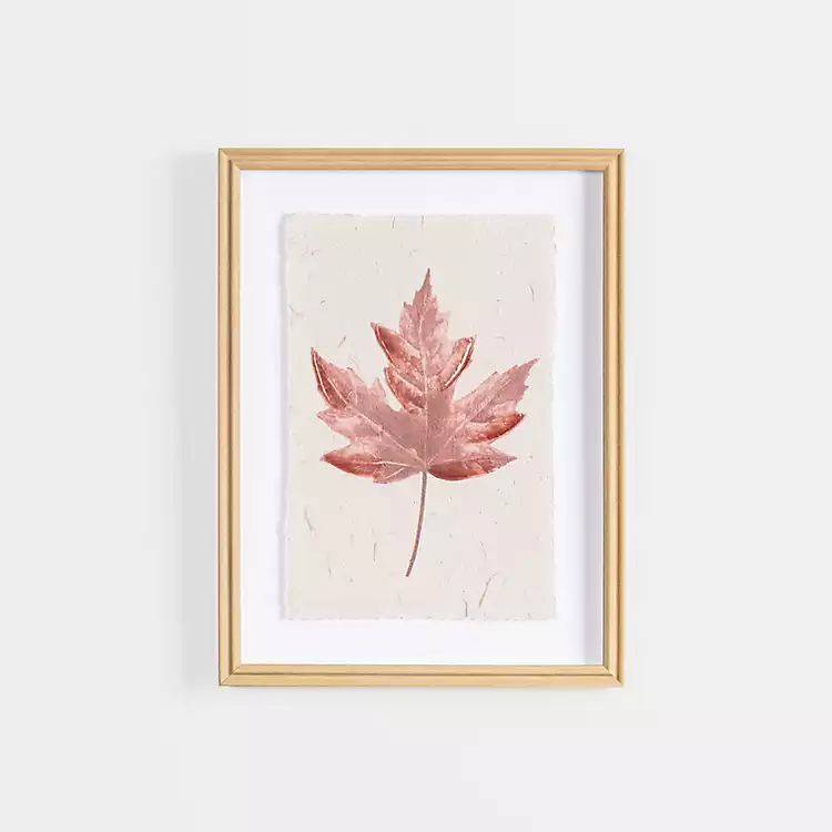 Orange Maple Leaf Framed Art Print | Kirkland's Home