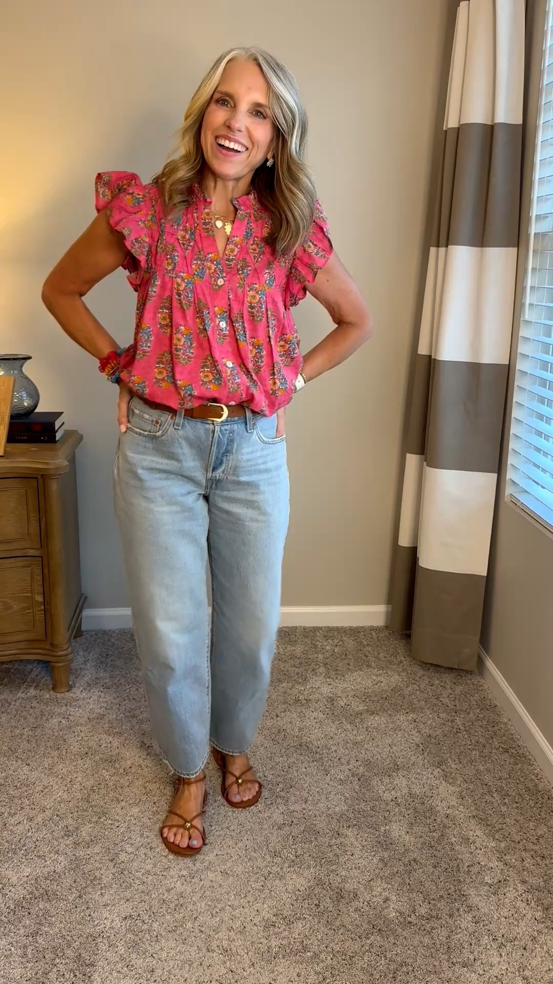 I love a THML top. so cute and easy to pair with jeans or shorts. Wearing Levi’s and love them. Haven’t worn a pair in years. WHY? XS-top 26-jeans

#LTKgrwm #LTKootd #LTKOver40