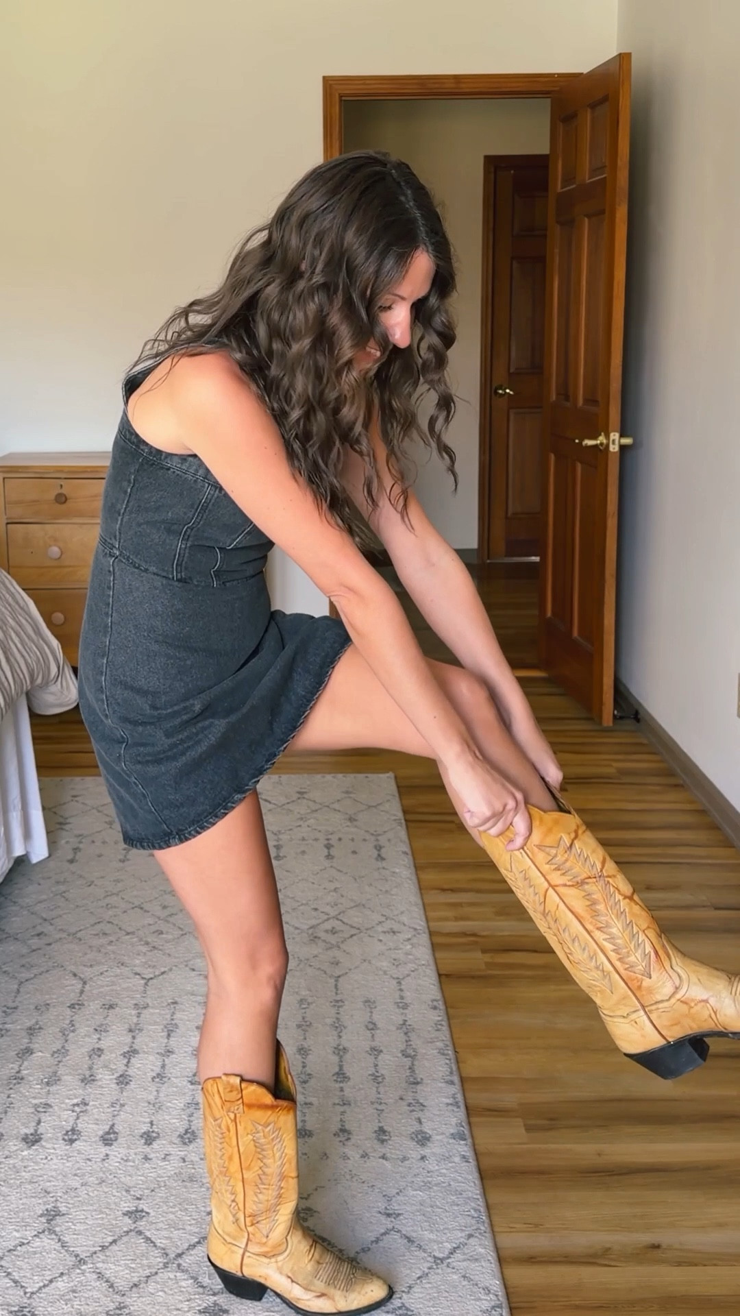 concert outfit 🤠🖤👢 

This little black denim dress is soooo cute (and comfy!) for a concert! Adorable with cowboy boots for a country concert or sneakers or sandals for any other type! 

Wearing size xs. My heels are older so linked similar and same with my cowboy boots!

concert outfit ideas, casual concert outfits, what to wear to a concert, summer concert outfit ideas, fall concert outfits women, petite concert outfit inspo, comfortable concert outfits, cute concert looks, casual edgy concert outfit, trendy concert outfit ideas, mom friendly concert outfits, sneakers concert outfit, boots concert outfit, denim concert outfit ideas, graphic tee concert outfit, band tee outfit ideas, country concert outfit ideas, pop concert outfit inspo, rock concert outfit aesthetic, neutral concert outfit, colorful concert outfit ideas, layering for concerts, lightweight concert outfits, outdoor concert outfit ideas, stadium concert outfit, night concert outfit ideas, comfy but cute outfits, everyday style concert look



#LTKPetite #LTKgrwm #LTKootd