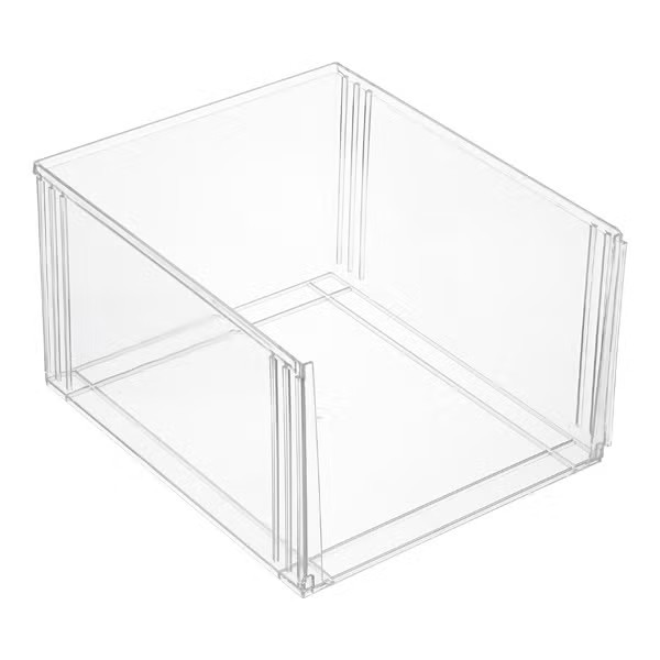 The Container Store Clearline Stackable Open Bins | The Container Store