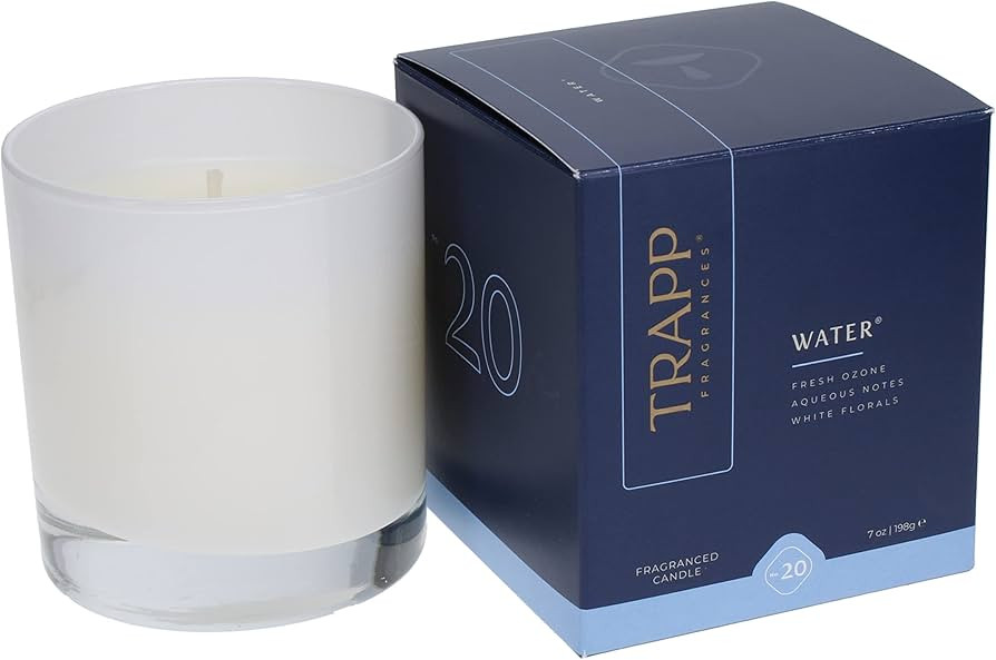 Trapp - No. 20 Water - 7 oz. Signature Candle - Aromatic Home Fragrance with Fresh Scent of Fresh... | Amazon (US)