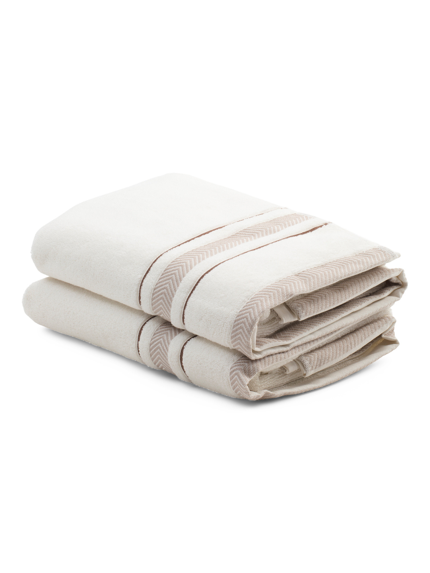 Set Of 2 Turkish Cotton Embroidered Bath Towels | TJ Maxx