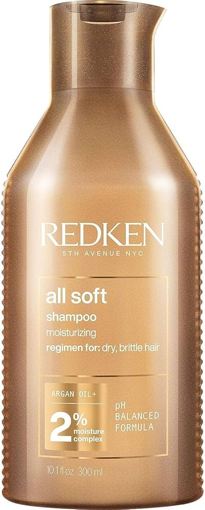 Redken All Soft Shampoo | For Dry/Brittle Hair | Provides Intense Softness and Shine | With Argan... | Amazon (US)
