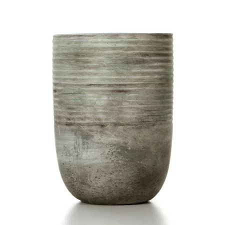 Elegant Expressions by Hosley Grey Cement Vase, 1 Each | Walmart (US)