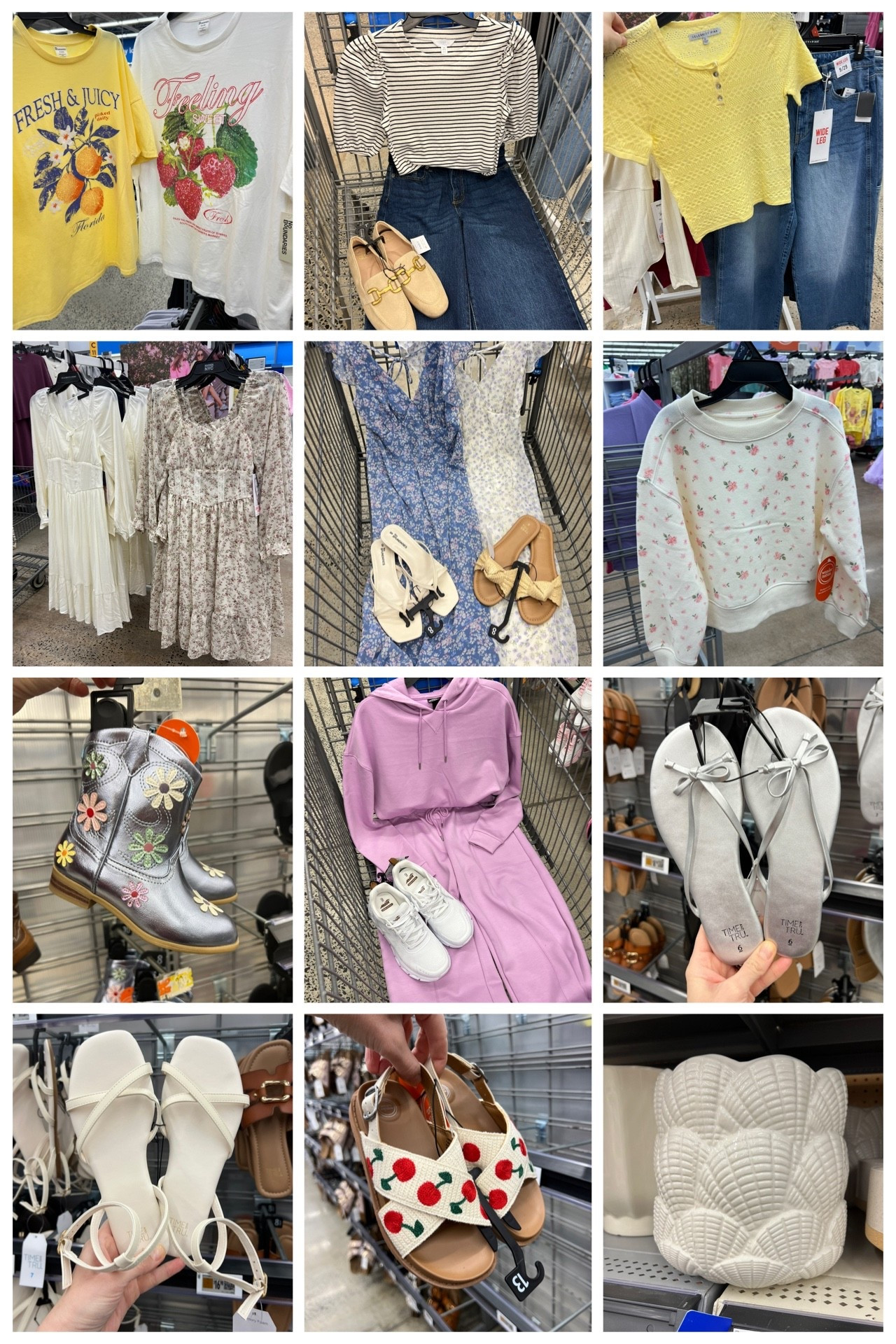 Walmart finds! New arrivals include spring dresses, sandals, graphic tees and more. #walmartfashion #walmartfinds 