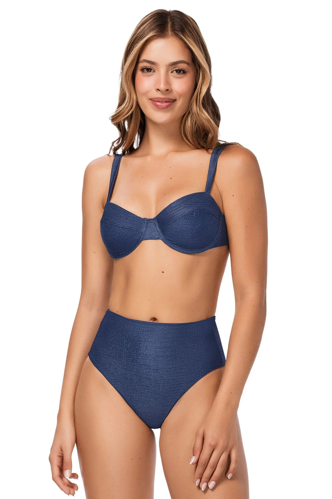 Ola Azul Swimwear | Women's Swimwear | Kendall Python Bikini Top | Ola Azul