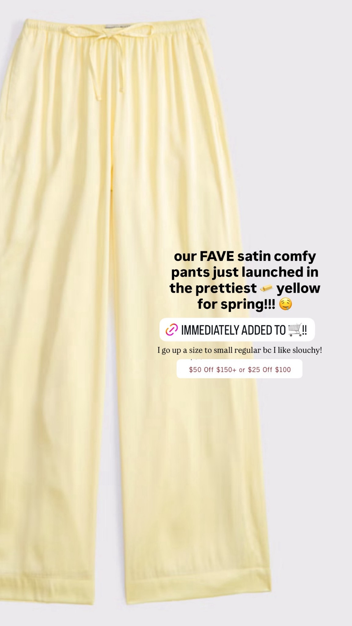 Favorite comfy pants on sale and come in this new butter yellow for spring! I do small regular!

#LTKootd #LTKSpringSale #LTKSaleAlert
